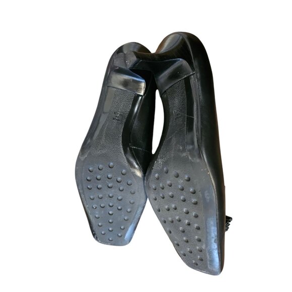 Talbots Womens 2.5" Pumps Black Genuine Leather Made In Brazil Size 7B - Picture 5 of 15